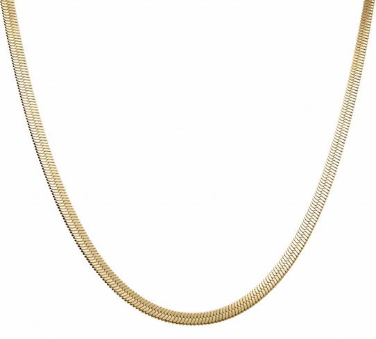 COLLIER ACIER MAILLE MIROIR 4MM