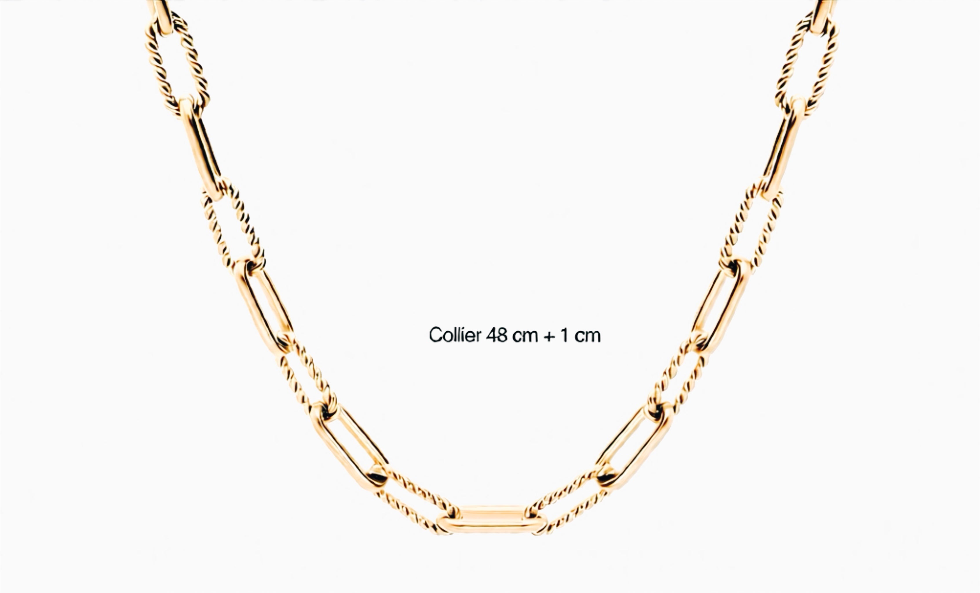 Chaînage acier maille 1/1 tresse